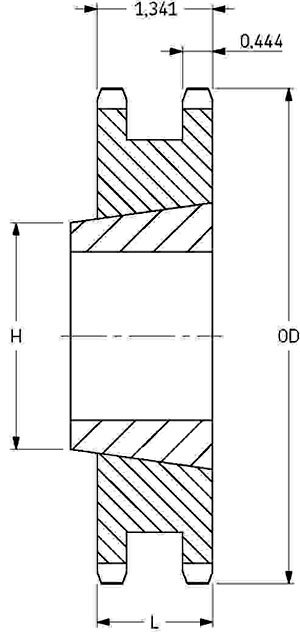 Звездочка PHS 60-2TB18